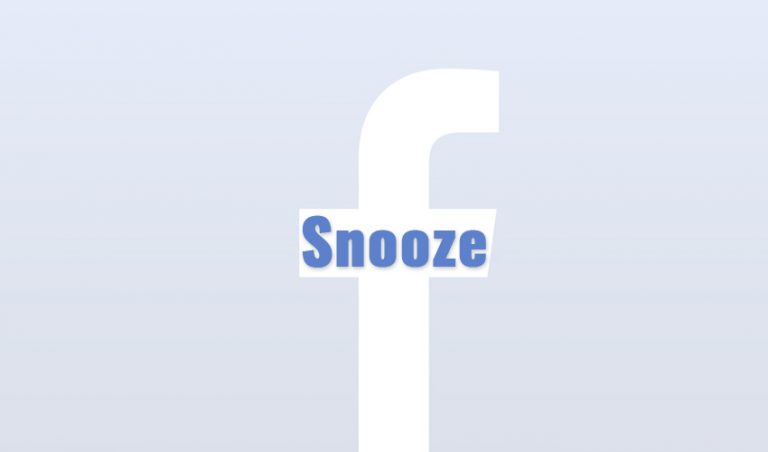 if you snooze on facebook