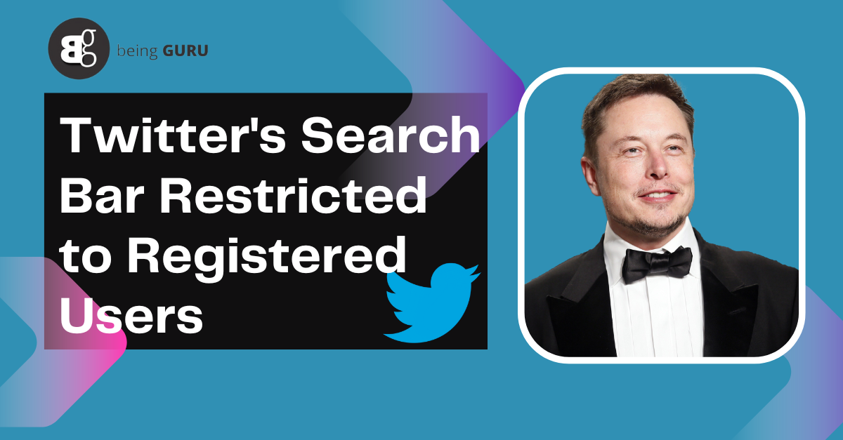 Twitter's Search Bar Restricted to Registered Users