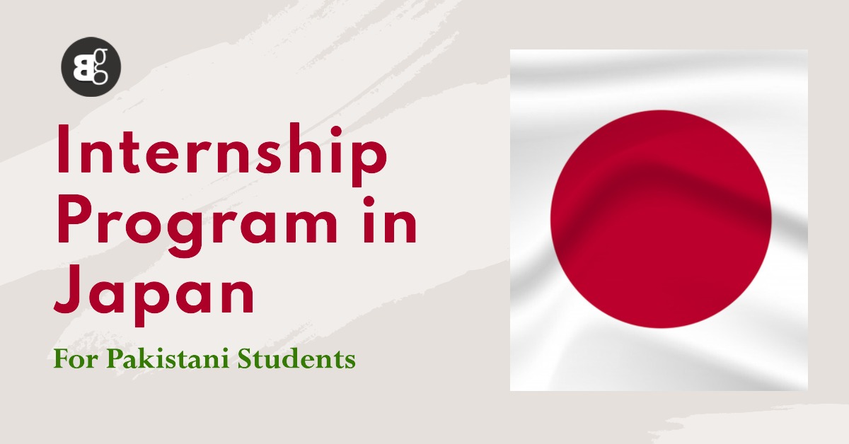 Internship Program for Pakistani Students in Japan