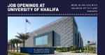 Job Openings at University of Khalifa