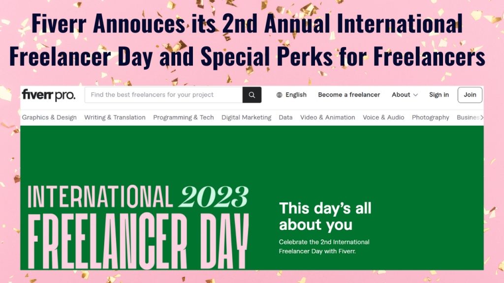 Fiverr announces its 2nd Annual International Freelancer Day