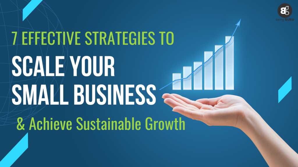 Graph showing sustainable business scaling strategies for long-term success