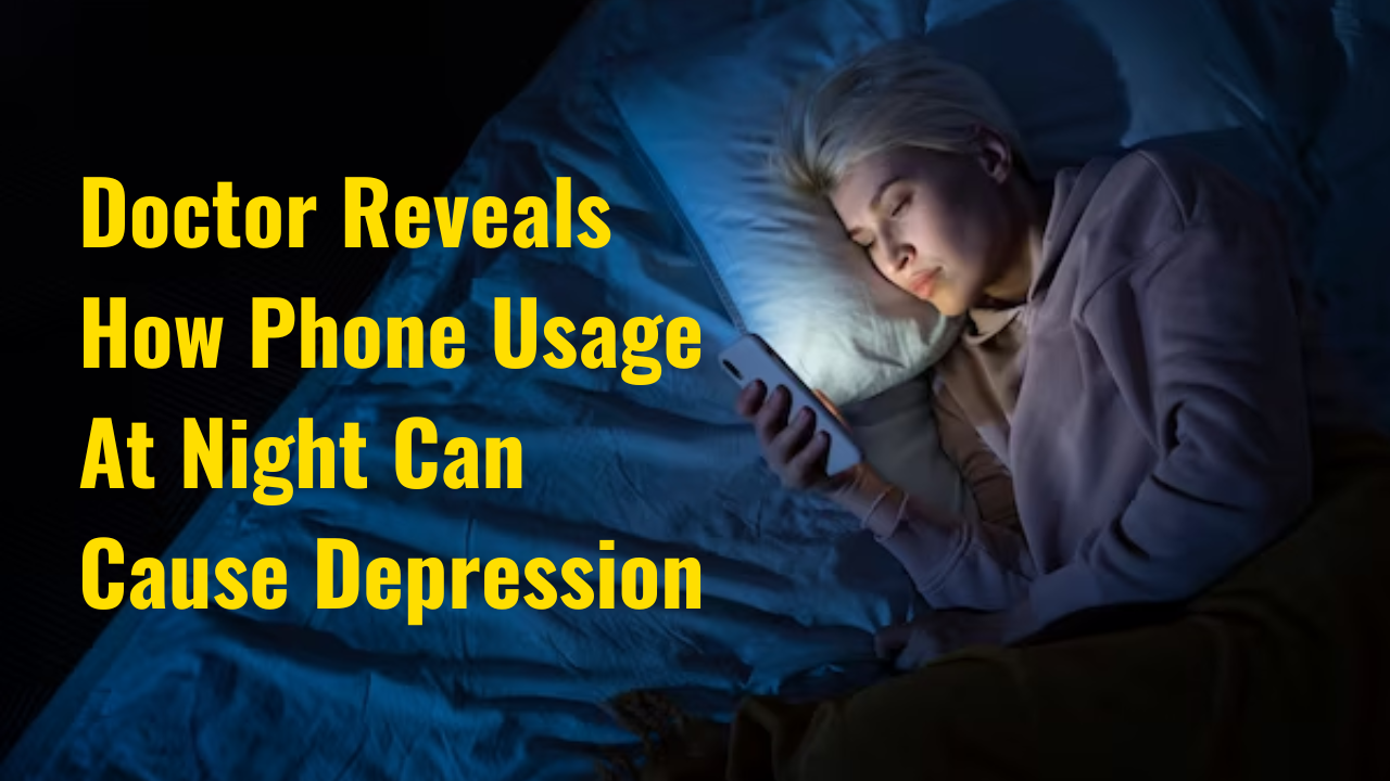 how phone usage at night can cause depression