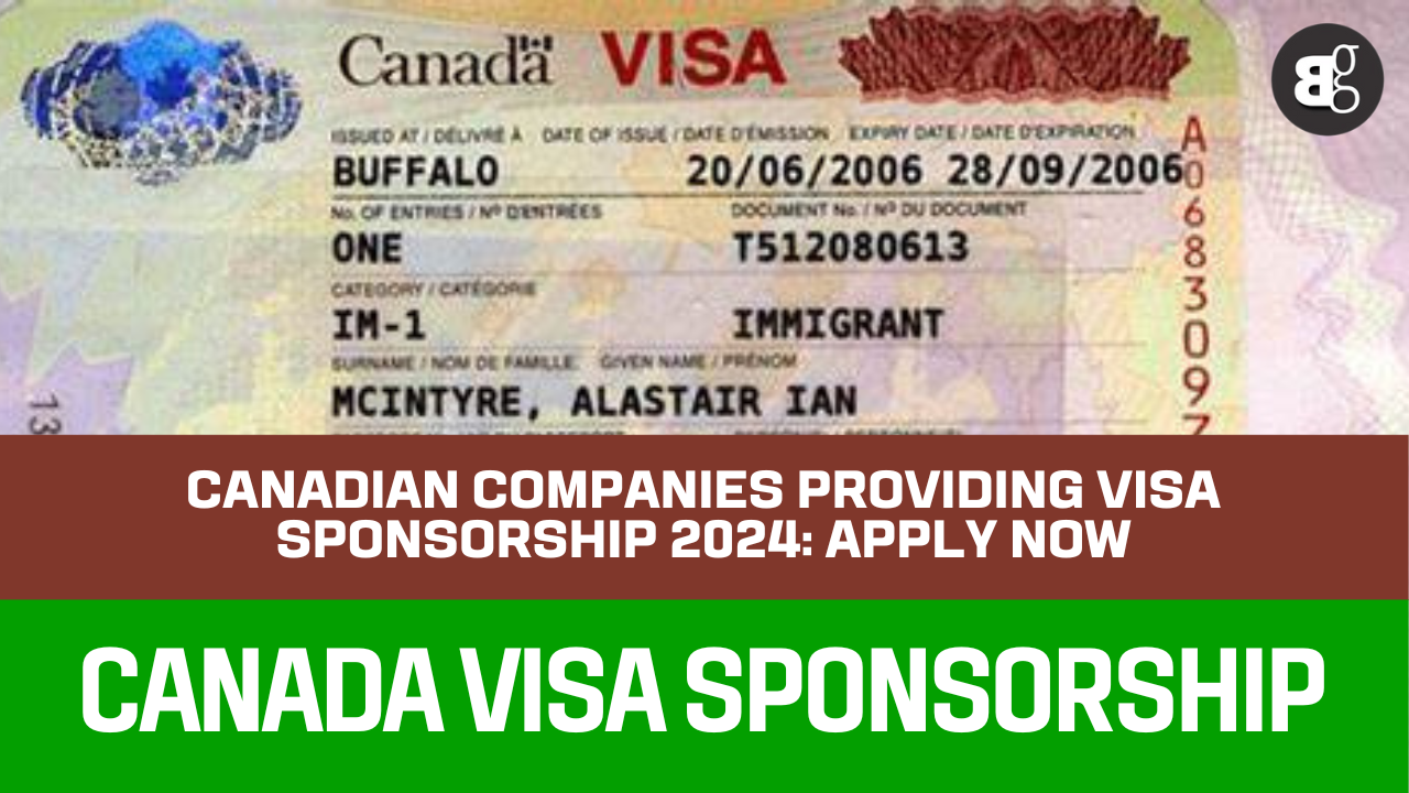 Which Companies Provide Visa Sponsorship Canada