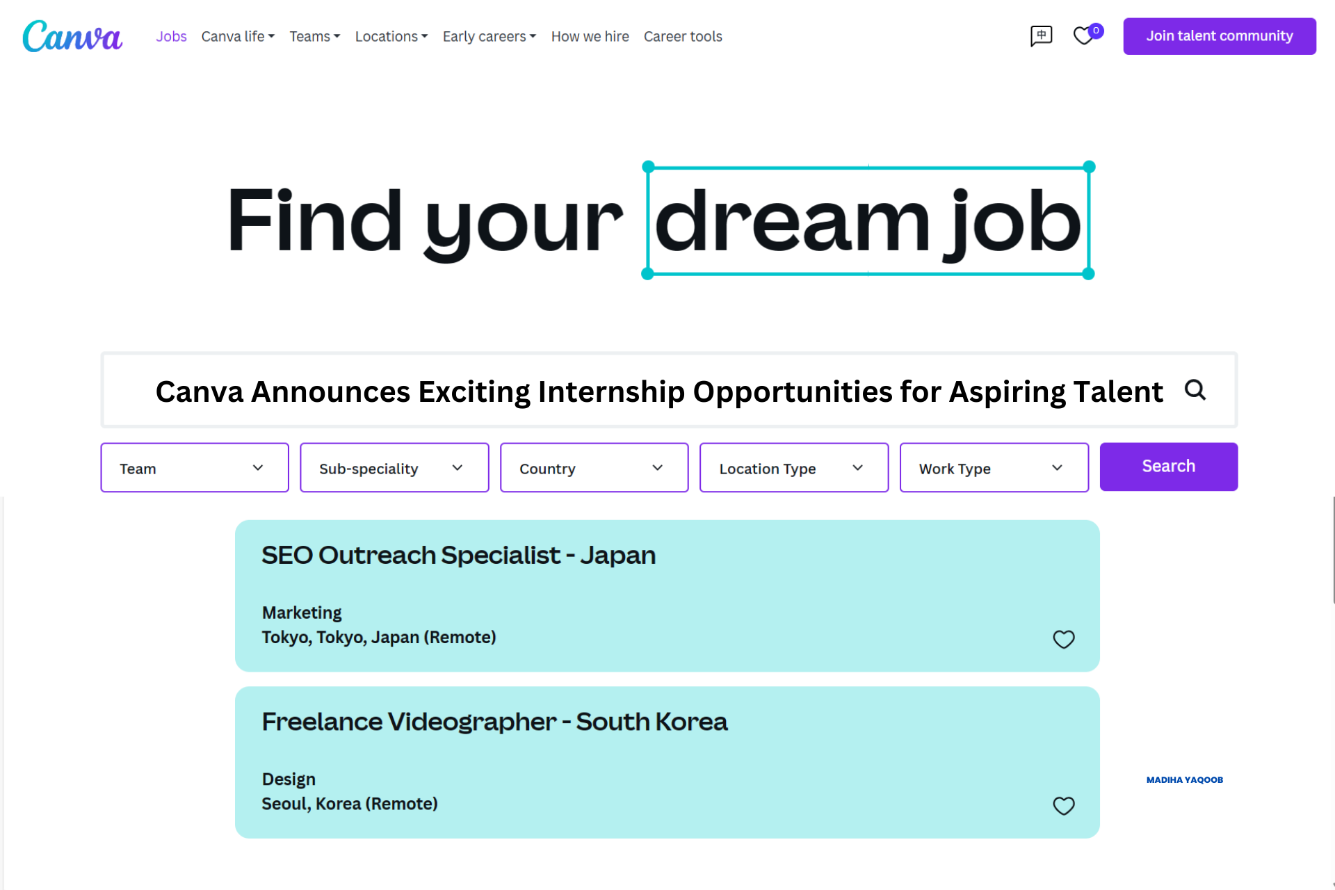 Canva Announces Exciting Internship Opportunities for Aspiring Talent