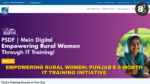 Empowering Rural Women Punjab's 6-Month IT Training Initiative