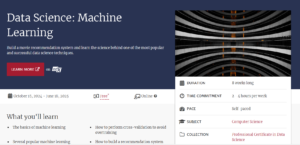 Data Science: Machine Learning free course