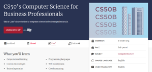 Computer Science for Business Professionals free course