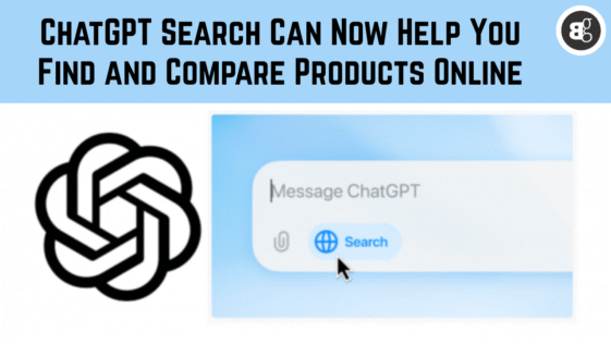 ChatGPT Can Now Help You Find and Compare Products Online