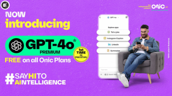 Onic Becomes First Telecom Brand in Pakistan to Offer Free GPT-4o Premium Access