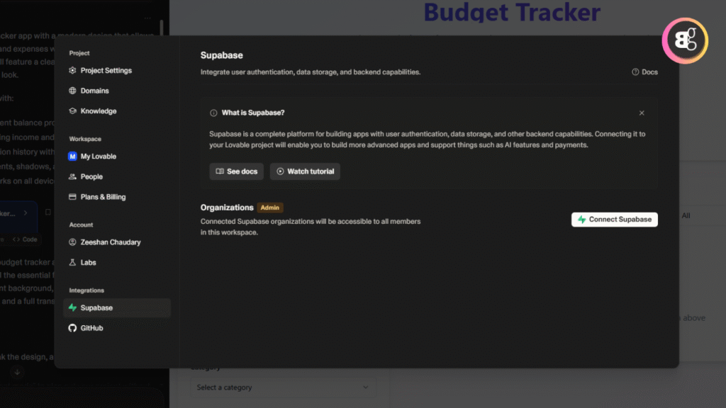 Connect Supabase to Your Lovable Project