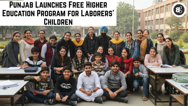 Punjab Launches Free Higher Education Program for Laborers' Children