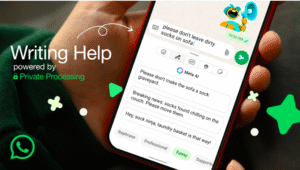 whatsapp Ai writing help feature