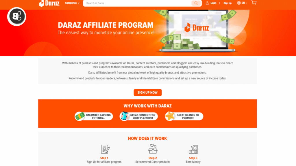 Daraz Affiliate Program