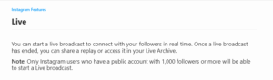 Instagram Cuts Off Live Streaming for Small Creators Under 1,000 Followers