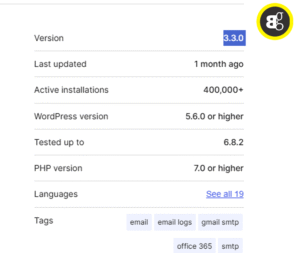 Post SMTP Plugin Version