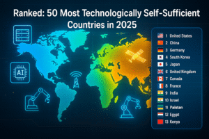 Ranked 50 Most Technologically Self-Sufficient Countries in 2025