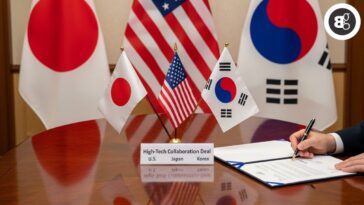 U.S. Signs High-Tech Collaboration Deal with Japan and South Korea