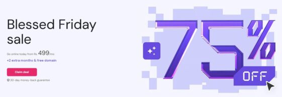 hostinger blessed friday discount