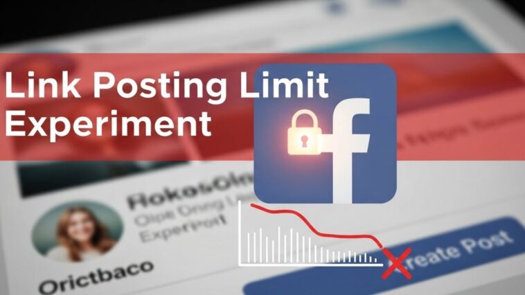 Facebook tests link-post limits for professional accounts, pages