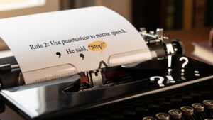 Use punctuation to mirror speech