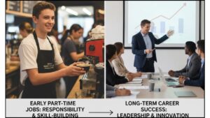 How First Part Time Jobs Shape Future Leaders