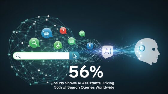 Study Shows AI Assistants Driving 56% of Search Queries Worldwide
