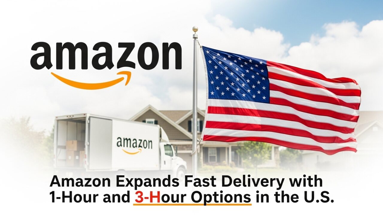 Amazon Introduces 1-Hour and 3-Hour Delivery in the US