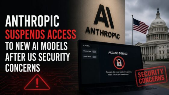 Anthropic Suspends Access to New AI Models After US Security Concerns