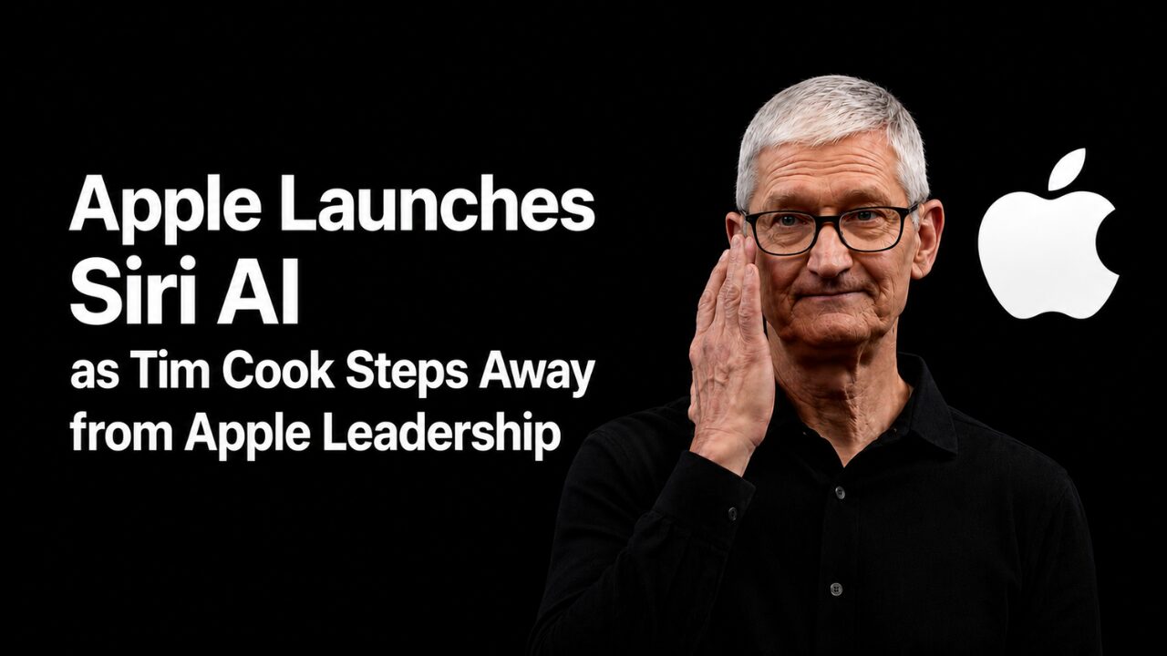 Apple Reveals Siri AI Upgrade as Tim Cook Announces Exit