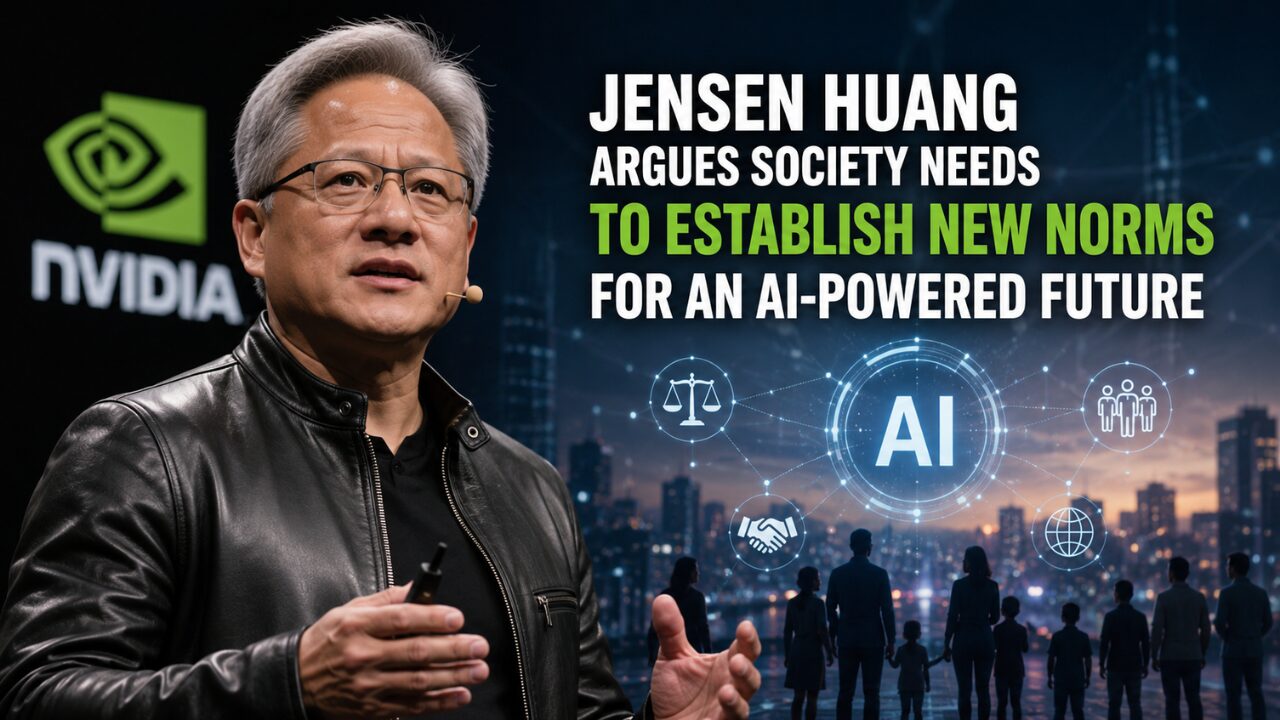 Jensen Huang says the AI era needs new social norms