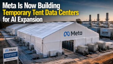 Meta Is Now Building Temporary Tent Data Centers for AI Expansion