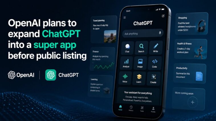 OpenAI plans to expand ChatGPT into a super app before public listing