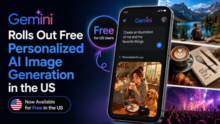 Gemini Rolls Out Free Personalized AI Image Generation in the US