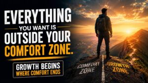 Everything You Want Is Outside Your Comfort Zone. Growth Begins Where Comfort Ends
