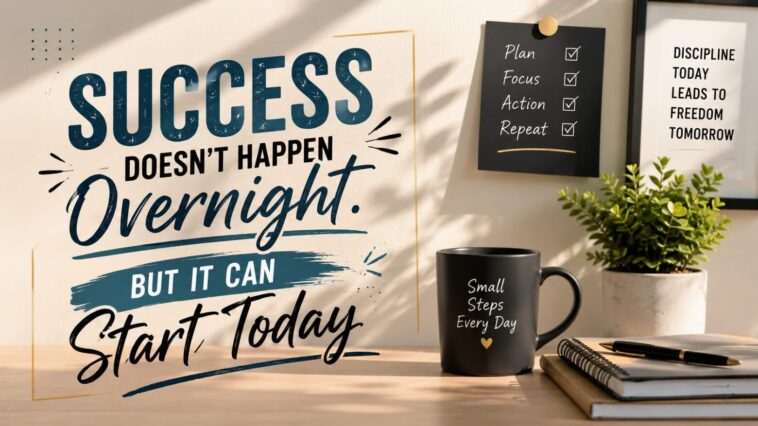 Success Doesn't Happen Overnight. But It Can Start Today