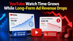 YouTube Watch Time Grows While Long-Form Ad Revenue Drops