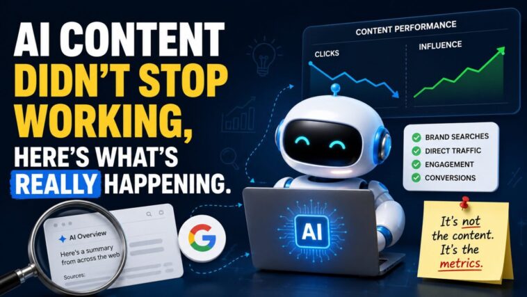AI Content Didn’t Stop Working, Here's What's Really Happening.