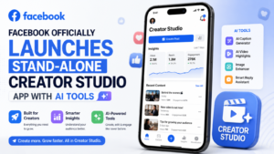Facebook officially launches stand-alone Creator Studio app with AI tools