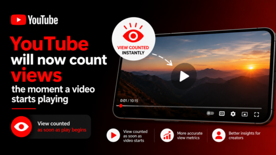 YouTube will now count views the moment a video starts playing
