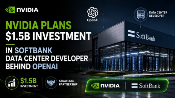 Nvidia plans $1.5B investment in SoftBank data center developer behind OpenAI