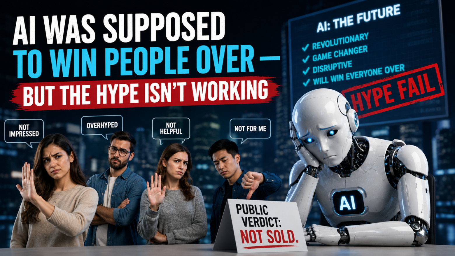 AI was supposed to win people over but the hype isn’t working