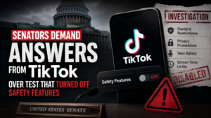 Senators question TikTok over test that disabled safety tools