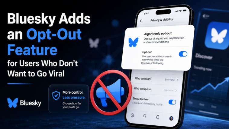 Bluesky Adds an Opt-Out Feature for Users Who Don’t Want to Go Viral