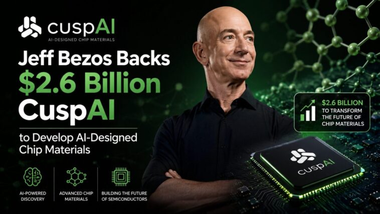 Jeff Bezos Backs $2.6 Billion CuspAI to Develop AI-Designed Chip Materials