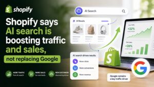 Shopify says AI search is boosting traffic and sales, not replacing Google