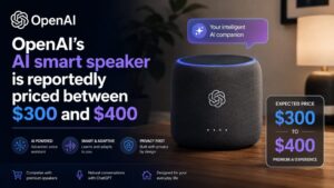 OpenAI's AI smart speaker is reportedly priced between $300 and $400