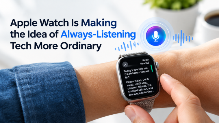 Apple Watch Is Making the Idea of Always-Listening Tech More Ordinary