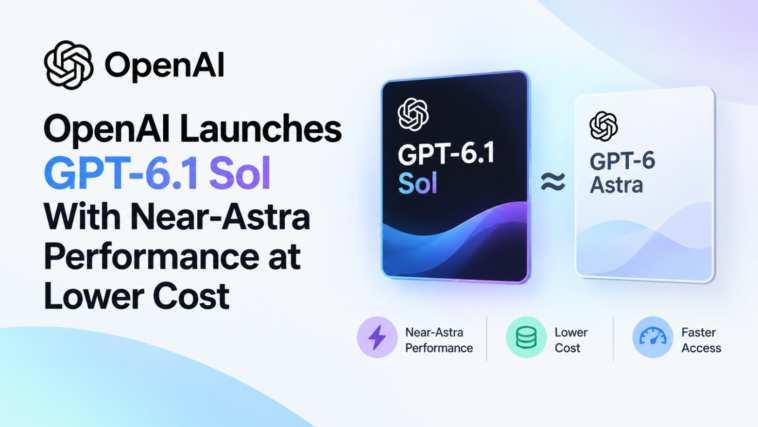 OpenAI Launches GPT-6.1 Sol With Near-Astra Performance at Lower Cost