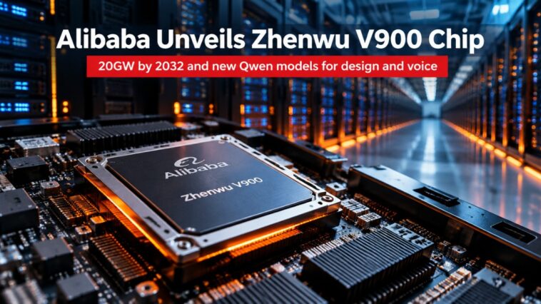 Alibaba Unveils Zhenwu V900 Chip and Aims New Qwen Models at Design, Voice and Translation Work